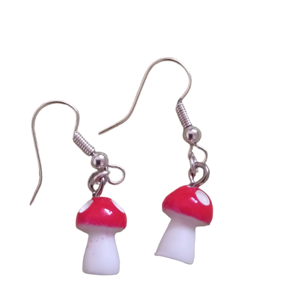 Handmade mushroom Earrings
